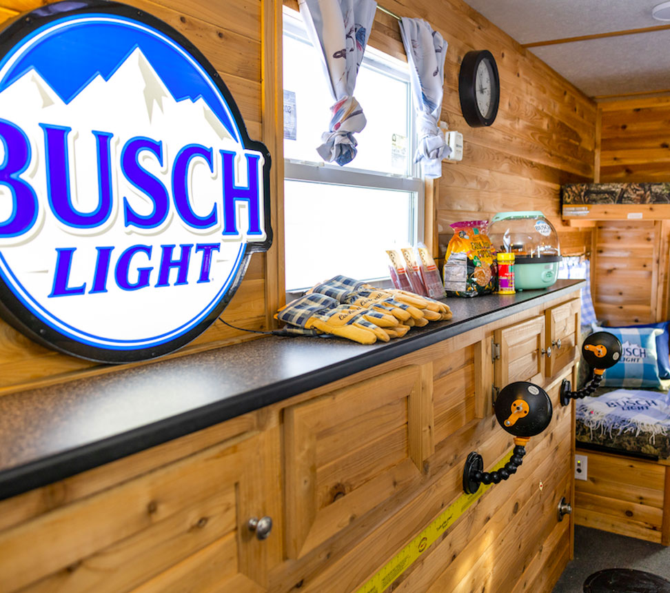 Busch-Light-ice-shanty-interior-sign